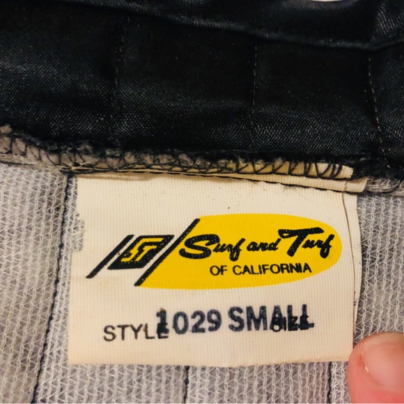 Vintage Lounge Black Puffy Jacket by Surf & Turf California 100% Acetate Size S - Picture 5 of 8